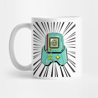 Retro Handheld Game (black print) Mug